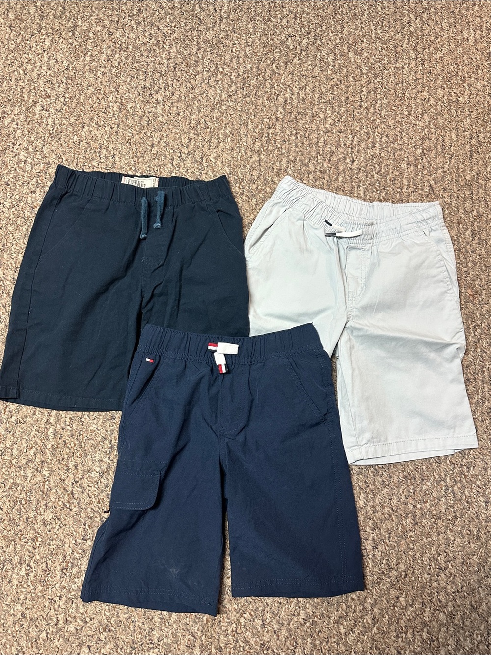 Tommy Hilfiger Boys Navy & Light Blue Shorts Trio